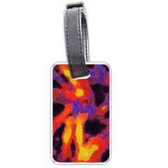 Requiem  Of The Lava  Stars Luggage Tag (one Side) by DimitriosArt