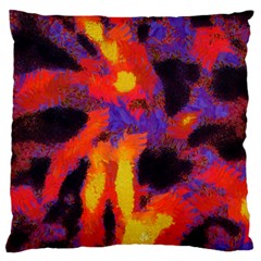 Requiem  Of The Lava  Stars Large Flano Cushion Case (two Sides) by DimitriosArt