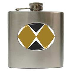 Abstract Pattern Geometric Backgrounds   Hip Flask (6 Oz) by Eskimos