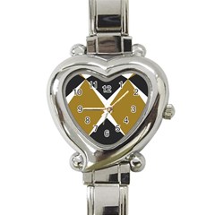 Abstract Pattern Geometric Backgrounds   Heart Italian Charm Watch by Eskimos