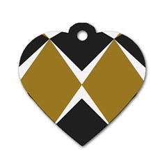 Abstract Pattern Geometric Backgrounds   Dog Tag Heart (one Side) by Eskimos