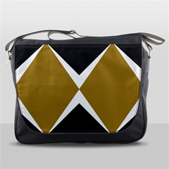 Abstract pattern geometric backgrounds   Messenger Bag