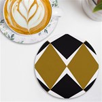 Abstract pattern geometric backgrounds   UV Print Round Tile Coaster Front