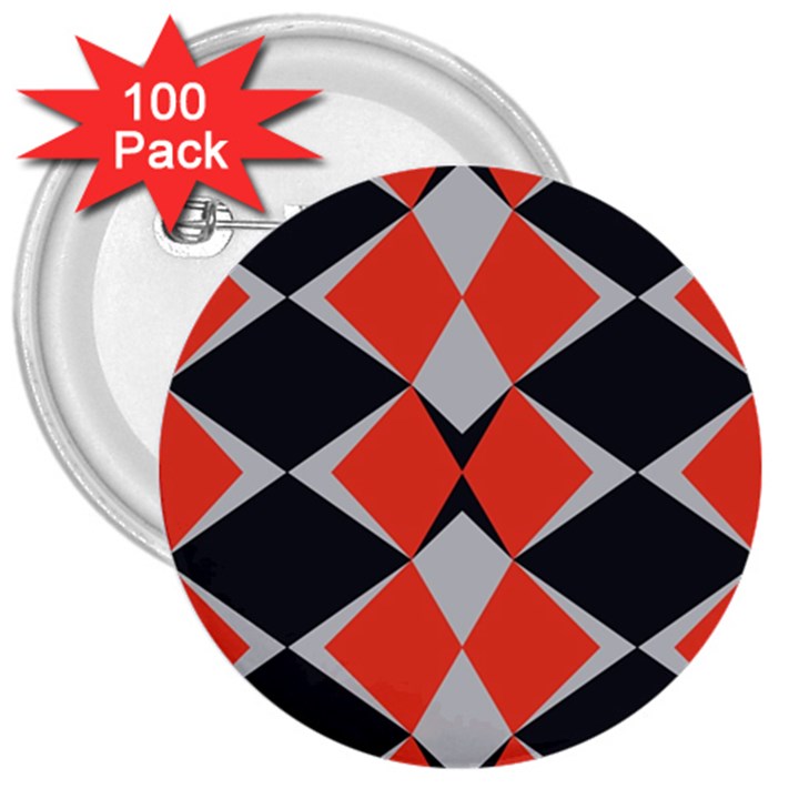 Abstract pattern geometric backgrounds   3  Buttons (100 pack) 