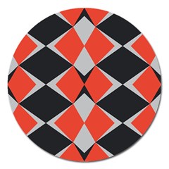 Abstract Pattern Geometric Backgrounds   Magnet 5  (round) by Eskimos