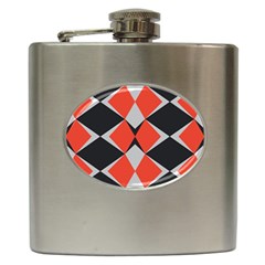 Abstract Pattern Geometric Backgrounds   Hip Flask (6 Oz) by Eskimos