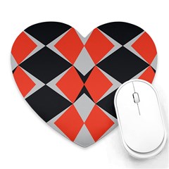 Abstract Pattern Geometric Backgrounds   Heart Mousepads by Eskimos