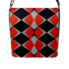 Abstract Pattern Geometric Backgrounds   Flap Closure Messenger Bag (l) by Eskimos