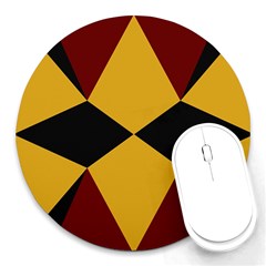 Abstract Pattern Geometric Backgrounds   Round Mousepads by Eskimos