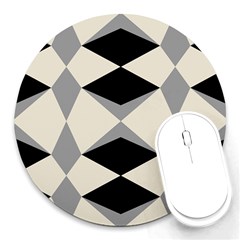 Abstract Pattern Geometric Backgrounds   Round Mousepads by Eskimos