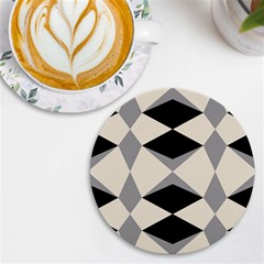 Abstract Pattern Geometric Backgrounds   Uv Print Round Tile Coaster