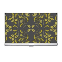 Folk Flowers Print Floral Pattern Ethnic Art Business Card Holder by Eskimos