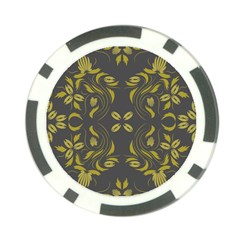 Folk flowers print Floral pattern Ethnic art Poker Chip Card Guard