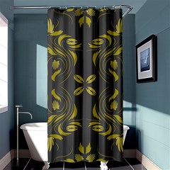 Folk flowers print Floral pattern Ethnic art Shower Curtain 36  x 72  (Stall) 