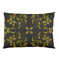 Folk Flowers Print Floral Pattern Ethnic Art Pillow Case (two Sides) by Eskimos