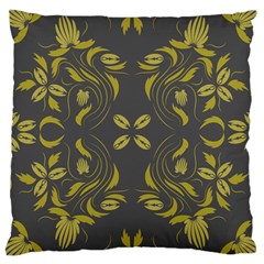 Folk Flowers Print Floral Pattern Ethnic Art Large Cushion Case (one Side) by Eskimos