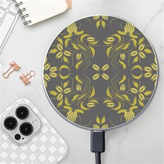 Folk Flowers Print Floral Pattern Ethnic Art Wireless Charger by Eskimos