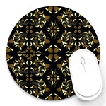 Folk flowers print Floral pattern Ethnic art Round Mousepads Front