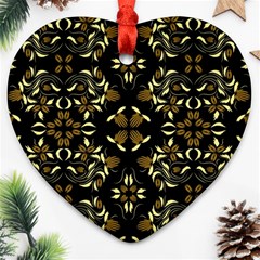 Folk flowers print Floral pattern Ethnic art Ornament (Heart)