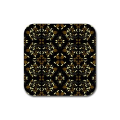 Folk flowers print Floral pattern Ethnic art Rubber Coaster (Square)