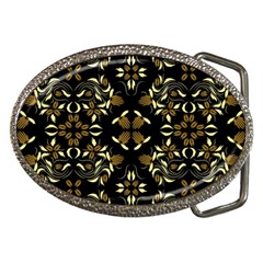 Folk flowers print Floral pattern Ethnic art Belt Buckles