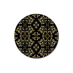 Folk flowers print Floral pattern Ethnic art Magnet 3  (Round)