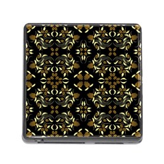 Folk Flowers Print Floral Pattern Ethnic Art Memory Card Reader (square 5 Slot) by Eskimos