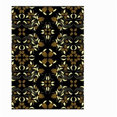 Folk flowers print Floral pattern Ethnic art Large Garden Flag (Two Sides)