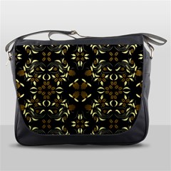 Folk flowers print Floral pattern Ethnic art Messenger Bag