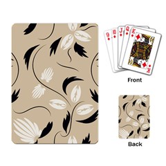 Folk Flowers Print Floral Pattern Ethnic Art Playing Cards Single Design (rectangle) by Eskimos