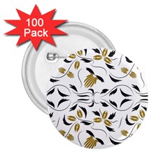 Folk Flowers Print Floral Pattern Ethnic Art 2 25  Buttons (100 Pack)  by Eskimos