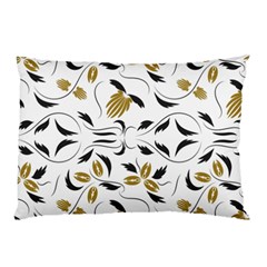 Folk Flowers Print Floral Pattern Ethnic Art Pillow Case by Eskimos