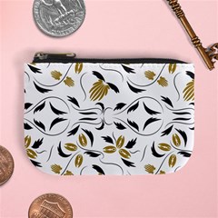 Folk Flowers Print Floral Pattern Ethnic Art Mini Coin Purse by Eskimos