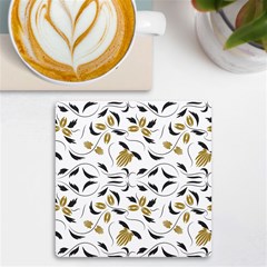 Folk Flowers Print Floral Pattern Ethnic Art Uv Print Square Tile Coaster 