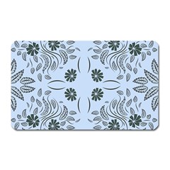 Folk Flowers Print Floral Pattern Ethnic Art Magnet (rectangular) by Eskimos