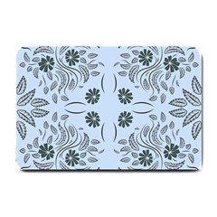 Folk Flowers Print Floral Pattern Ethnic Art Small Doormat  by Eskimos