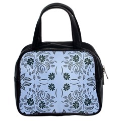 Folk Flowers Print Floral Pattern Ethnic Art Classic Handbag (two Sides) by Eskimos