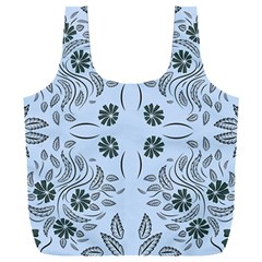 Folk Flowers Print Floral Pattern Ethnic Art Full Print Recycle Bag (xxxl) by Eskimos