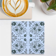 Folk Flowers Print Floral Pattern Ethnic Art Uv Print Square Tile Coaster 