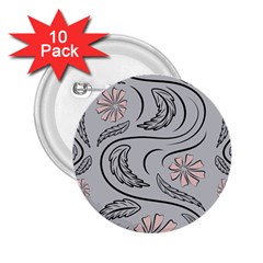 Folk Flowers Print Floral Pattern Ethnic Art 2 25  Buttons (10 Pack)  by Eskimos