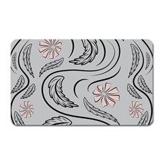 Folk Flowers Print Floral Pattern Ethnic Art Magnet (rectangular) by Eskimos