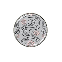 Folk Flowers Print Floral Pattern Ethnic Art Hat Clip Ball Marker (10 Pack) by Eskimos