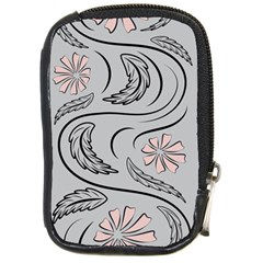 Folk Flowers Print Floral Pattern Ethnic Art Compact Camera Leather Case by Eskimos