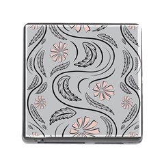 Folk Flowers Print Floral Pattern Ethnic Art Memory Card Reader (square 5 Slot) by Eskimos