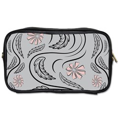 Folk Flowers Print Floral Pattern Ethnic Art Toiletries Bag (one Side) by Eskimos