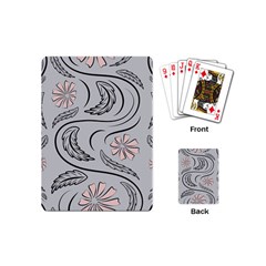 Folk Flowers Print Floral Pattern Ethnic Art Playing Cards Single Design (mini) by Eskimos