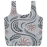 Folk flowers print Floral pattern Ethnic art Full Print Recycle Bag (XXL) Back