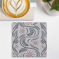 Folk Flowers Print Floral Pattern Ethnic Art Uv Print Square Tile Coaster 