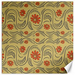 Folk Flowers Print Floral Pattern Ethnic Art Canvas 20  X 20  by Eskimos