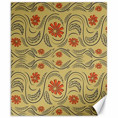 Folk Flowers Print Floral Pattern Ethnic Art Canvas 20  X 24  by Eskimos